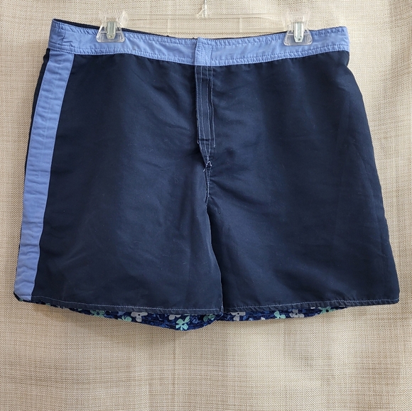 Catalina Other - Catalina Women's Reversible Floral Board Shorts Blue Swim Trunks Tropical Size M
